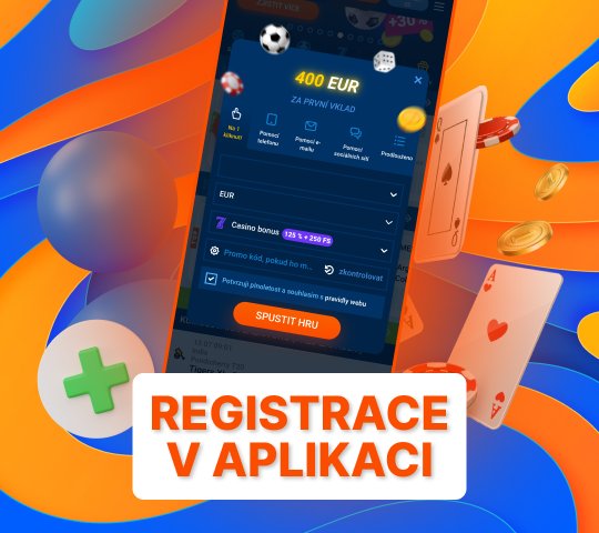 proces registrace v aplikaci kasina